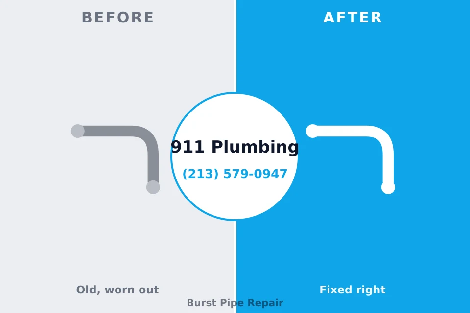 Before and after: plumbing company Shepherdsville, KY